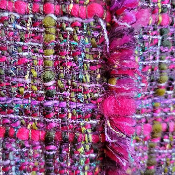 Doncaster Wool Boucle Tweed A-Line Skirt Small - Picture 5 of 15